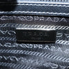Prada Turn Lock Top Handle Bag Printed Saffiano Leather with Tessuto
