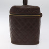 Secondhand Chanel Vanity pouch Brown Leather Bags