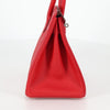 Secondhand Hermes Birkin Handbag Red Epsom with Palladium Hardware