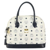 MCM Visetos Handbag Canvas and Leather