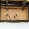Fendi Vintage Top Handle Lock Box Bag Zucca Canvas