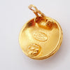 Chanel Vintage CC Round Button Clip-On Earrings Metal