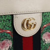 Gucci Ophidia Chain Shoulder Bag Flora GG Coated Canvas