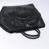 Secondhand Prada Bow Tote Black Leather Bags