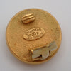 Secondhand Chanel Vintage Round CC Button Clip-On Earrings Metal and