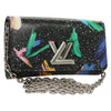 Secondhand Louis Vuitton Twist Chain Wallet Limited Edition Printed