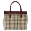 Secondhand Burberry Nova Check Tote Canvas and