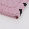 Secondhand Chanel Cambon Zip Around Wallet Quilted