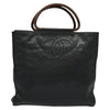 Secondhand Chanel Vintage Wooden Ring Tote Caviar