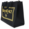 Fendi x Versace Fendace Convertible Shopping Tote Embroidered Canvas