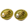 Secondhand Chanel Vintage CC Round Clip-On Earrings