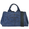 Prada Canapa Convertible Tote Denim