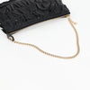 Chanel CC Chain Fringe Wristlet Clutch Quilted Leather