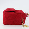 Chanel Vintage Front Pocket Camera Shoulder Bag Suede