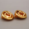 Secondhand Chanel Vintage CC Round Clip-On Earrings