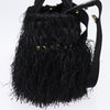 Secondhand Prada Fringe Wicker Tote Woven Straw