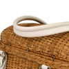 Salvatore Ferragamo Basket Gancini Handbag Leather and Wicker