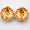 Secondhand Chanel Vintage Round Clip-On Earrings Metal with Faux