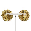 Secondhand Chanel Vintage Round CC Clip-On Earrings