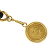 Chanel Vintage Medallion Chain Belt Metal and Leather
