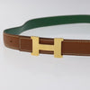 Secondhand Hermes Constance Belt Brown Leather Accessories