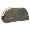 Chanel Biarritz Cosmetic Pouch Quilted Coated Canvas