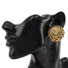 Secondhand Chanel Vintage Round CC Clip-On Earrings