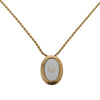 Secondhand Christian Dior Vintage Logo Round Pendant Necklace