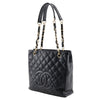 Chanel Petite Shopping Tote Quilted Caviar