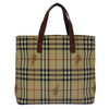 Secondhand Burberry Top Handle Tote Haymarket