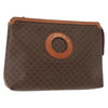 Secondhand Celine Circle Logo Macadam Pouch Canvas and