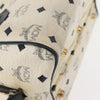 MCM Visetos Handbag Canvas and Leather
