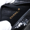 Secondhand Chanel Vintage Camellia Round Evening Bag Lambskin and