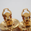 Secondhand Chanel Vintage CC Round Drop Clip-On Earrings