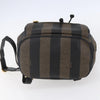 Fendi Pequin Front Pocket Backpack Coated Canvas