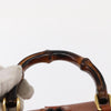 Gucci Vintage Bamboo Backpack Leather