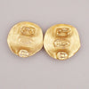 Secondhand Chanel Vintage CC Round Clip-On Earrings