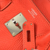Secondhand Hermes Birkin Handbag Pink Clemence with Palladium Hardware