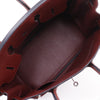 Hermes Birkin Handbag Red Clemence with Palladium Hardware