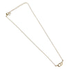 Christian Dior CD Pendant Necklace Metal and Crystals