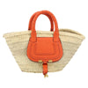 Chloe Marcie Basket Bag Raffia and Leather
