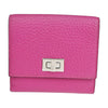 Secondhand Fendi Peekaboo Wallet Pink Leather Accessories