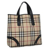 Secondhand Burberry Vintage Open Tote Coated Canvas with Studded