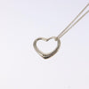 Tiffany & Co. Elsa Peretti Open Heart Pendant Necklace Sterling Silver