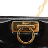 Salvatore Ferragamo Vintage Gancini Chain Shoulder Bag Patent Leather