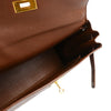 Hermes Kelly Handbag Brown Courchevel with Gold Hardware