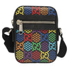 Secondhand Gucci Front Zip Messenger Bag Psychedelic Print GG