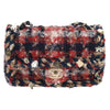 Chanel Charms Classic Single Flap Bag Braided Quilted Tweed