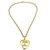 Secondhand Chanel CC Heart Pendant Necklace