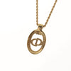 Secondhand Christian Dior CD Pendant Necklace Gold-plated